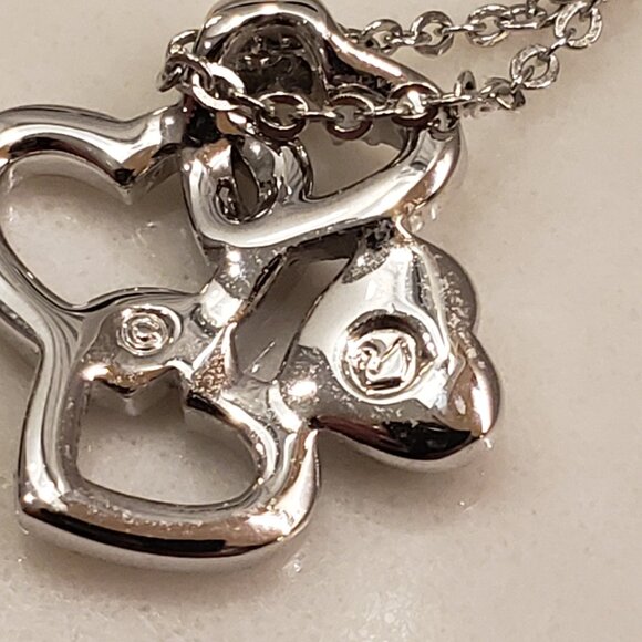 Swarovski Four Heart Pendant Necklace - Picture 4 of 6